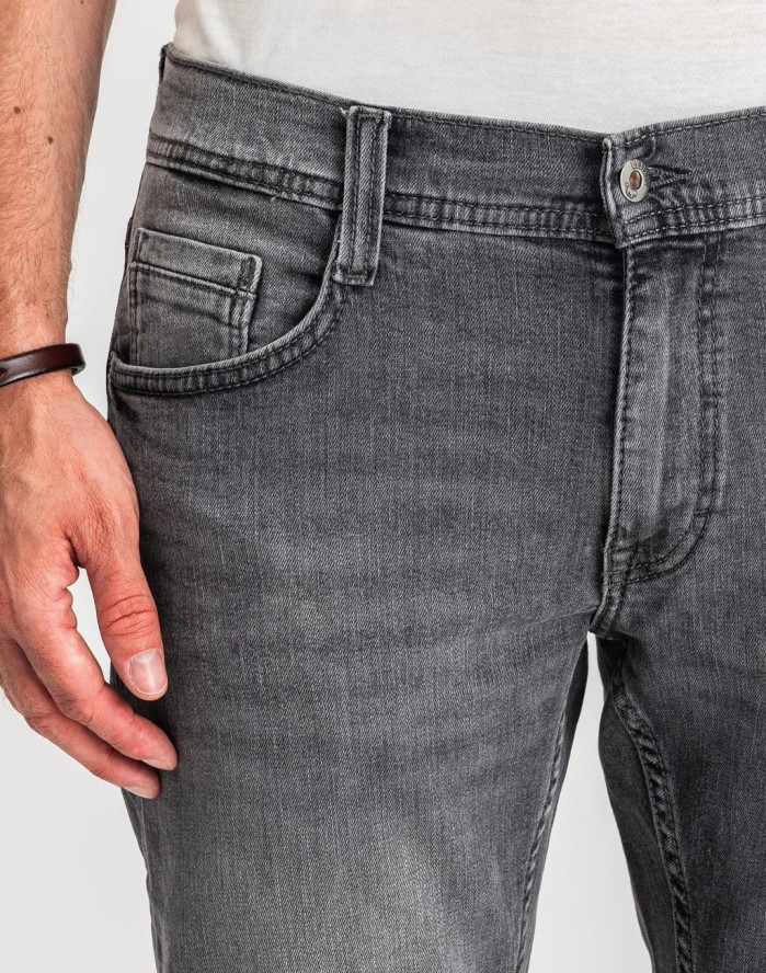 Męskie Spodnie Jeansowe Mustang Style Oregon Tapered Denim Black 1017124 4000 203