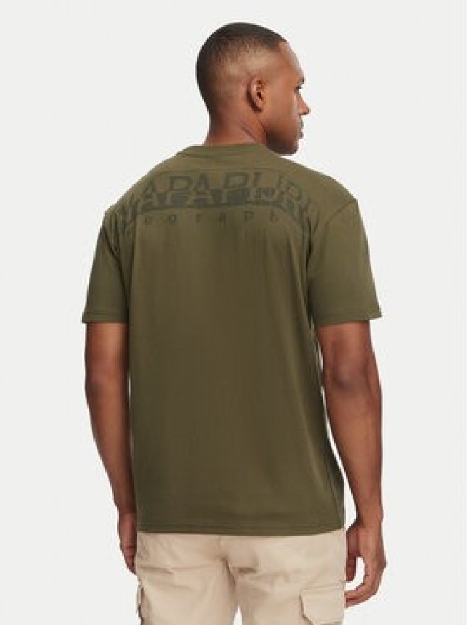 Napapijri T-Shirt Yourte NP0A8AU2 Zielony ciemny Relaxed Fit