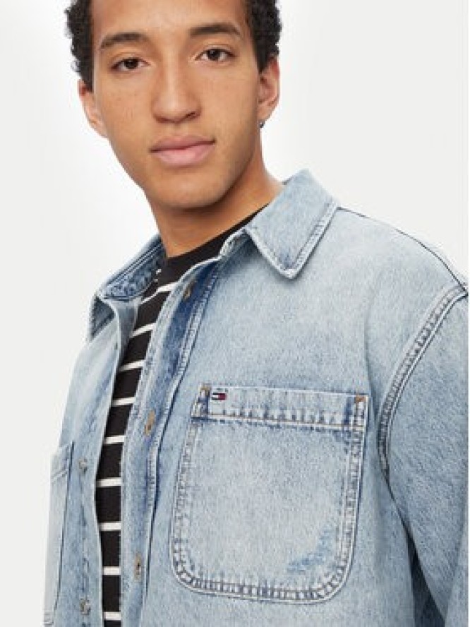 Tommy Jeans Koszula jeansowa DM0DM23269 Niebieski Relaxed Fit