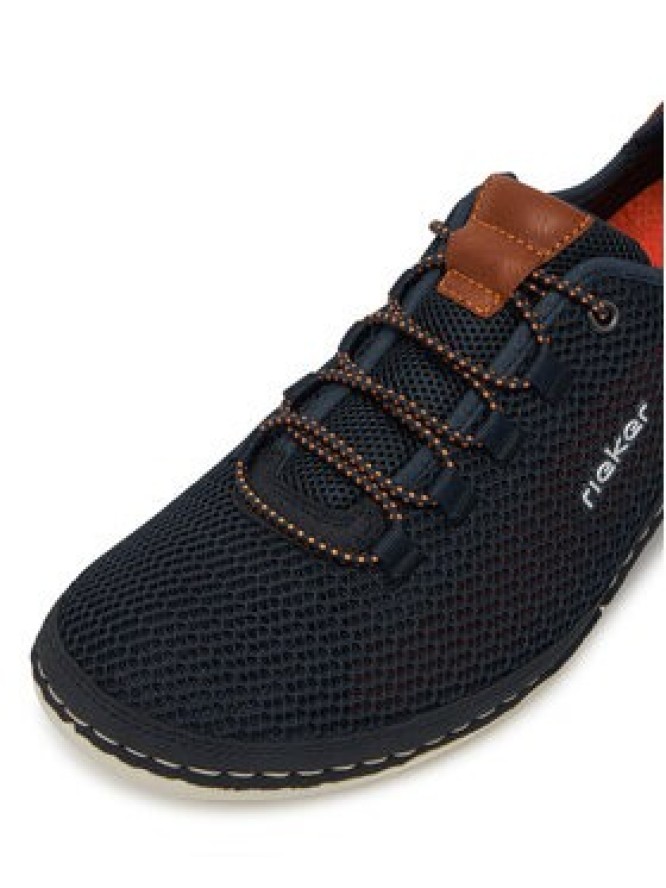 Rieker Półbuty 07555-14 Czarny