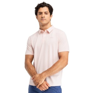 Męska tenisowa koszulka polo pique Siroko Slice Pink