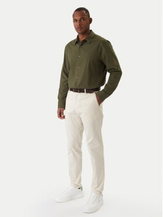 Calvin Klein Koszula LV04LB148G Khaki Slim Fit