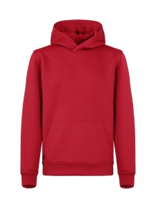 clique Miami Hoody Junior z bawełny i poliestru z recyklingu - Czerwony – Red