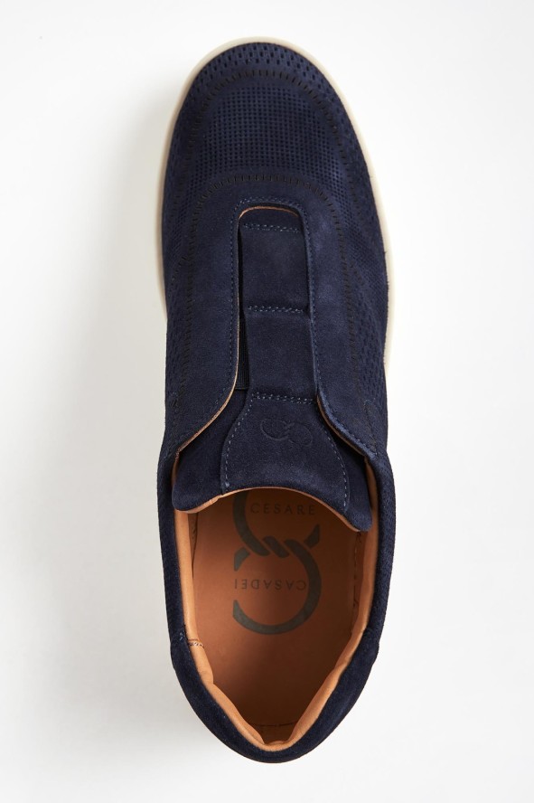 Sneakersy męskie zamszowe CESARE CASADEI