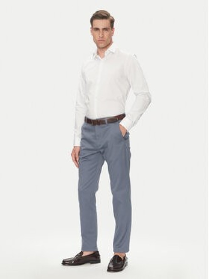 Calvin Klein Koszula LV019EU005 Biały Slim Fit
