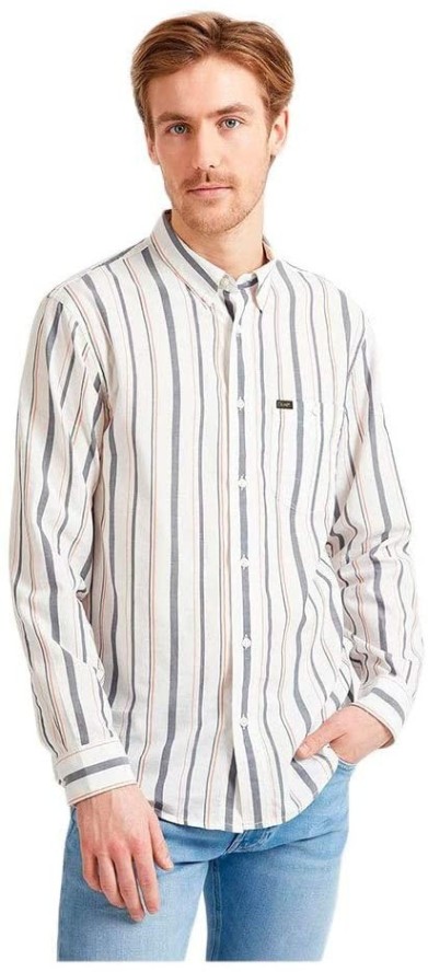 LEE RIVETED SHIRT MĘSKA KOSZULA RELAXED FIT NAVY L66ITI35 112116461