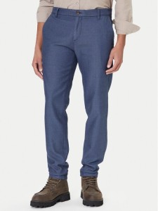 Mustang Chinosy Daytona 1017075 Niebieski Slim Fit