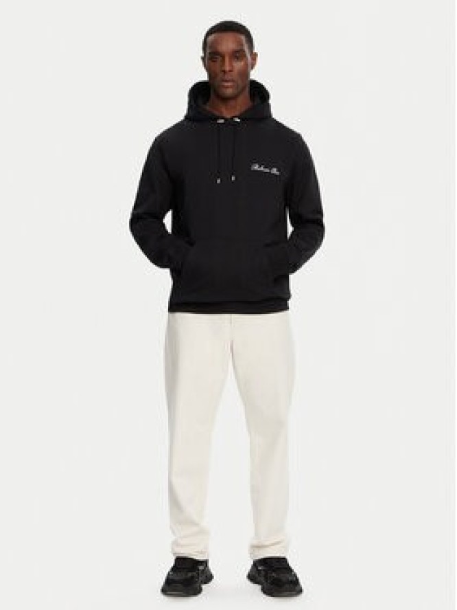 Balmain Bluza DH1JT047BC78 Czarny Regular Fit