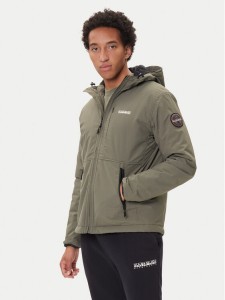 Napapijri Kurtka przejściowa A-Tundra Wint 1 NP0A8928 Khaki Regular Fit