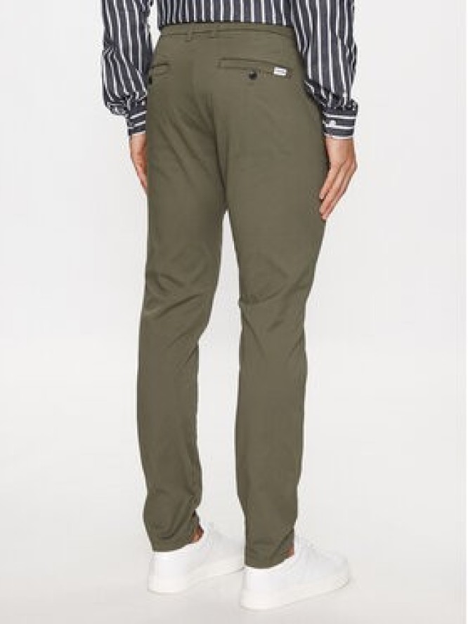 Lindbergh Chinosy 30-005044 Zielony Slim Fit
