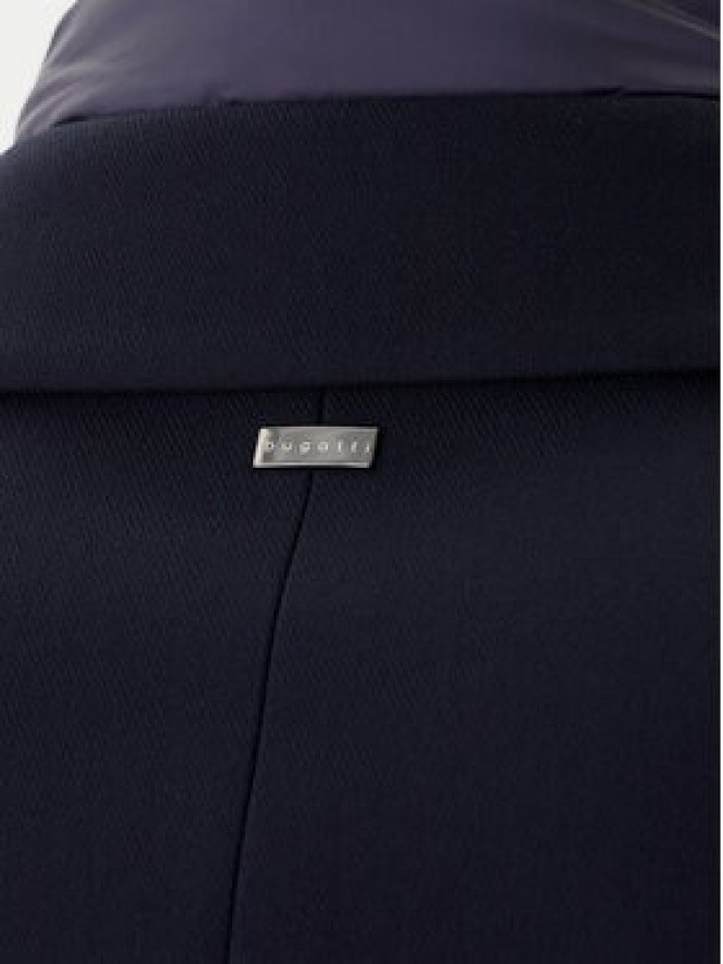Bugatti Płaszcz wełniany 821628-84221 M Granatowy Regular Fit