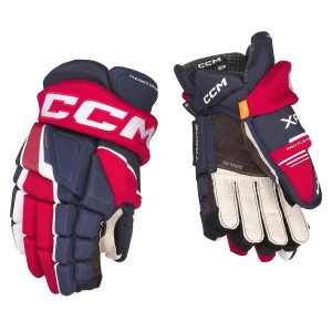 Rękawice hokejowe CCM Tacks Xf Senior granatowo-czerwono-białe 35,5 cm