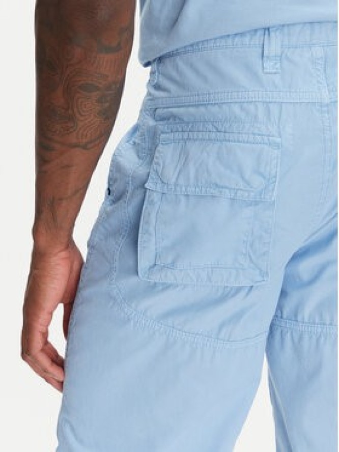 Aeronautica Militare Szorty materiałowe 251BE041CT1122 Błękitny Regular Fit