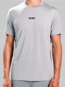 Koszulka z napisem - szary