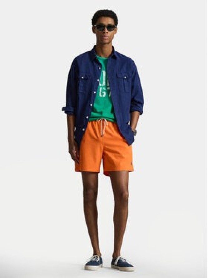 Polo Ralph Lauren Szorty kąpielowe 710957782011 Pomarańczowy Regular Fit