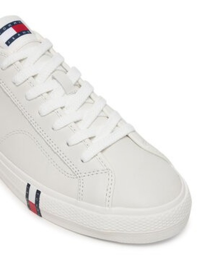 Tommy Jeans Sneakersy Archive Vulc. Y2K Long Lace EM0EM01676 Écru