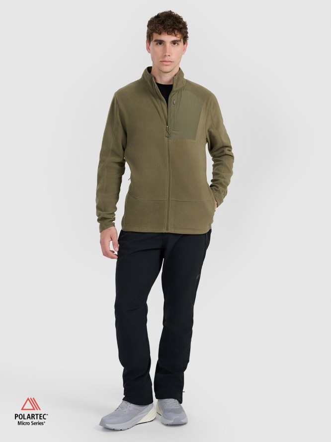 4F Polar ze stójką Polartec regular męski - khaki XXL