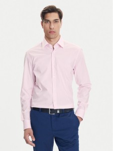 BOSS Koszula H-Hank 50469345 Różowy Slim Fit
