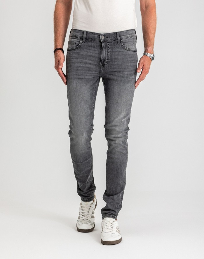 Męskie Spodnie Jeansowe Mustang Style Frisco Skinny Denim Black 1017118 4000 203