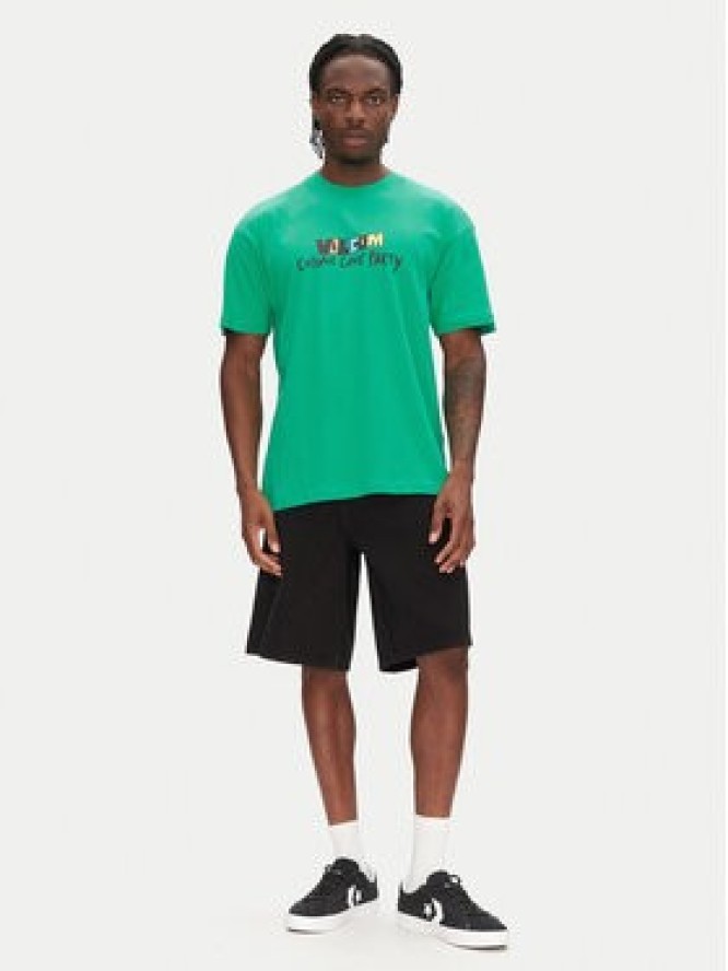 Volcom T-Shirt Bob Moleema A4312554 Zielony Loose Fit