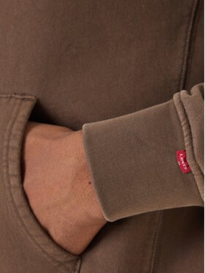 Levi's® Bluza Authentic A8435-0033 Brązowy Relaxed Fit