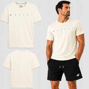 T-SHIRT MĘSKI 4F KOSZULKA BAWEŁNIANA SPORTOWA NA CO DZIEŃ M2661 SS26