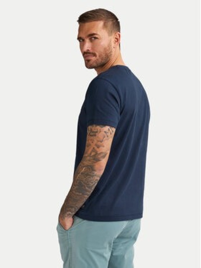 Petrol Industries T-Shirt M-1050-TSR644 Granatowy Regular Fit