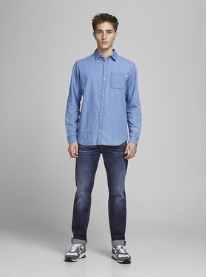 Jack & Jones Jeansy Clark 12177444 Granatowy Regular Fit