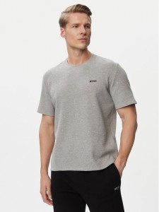 BOSS T-Shirt Waffle 50535891 Szary Regular Fit