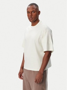 adidas T-Shirt Soft Lux KB8095 Kremowy Regular Fit