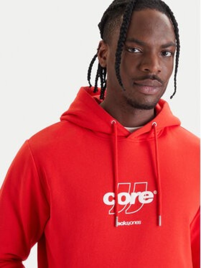 Jack & Jones Bluza Club 12290001 Czerwony Relaxed Fit
