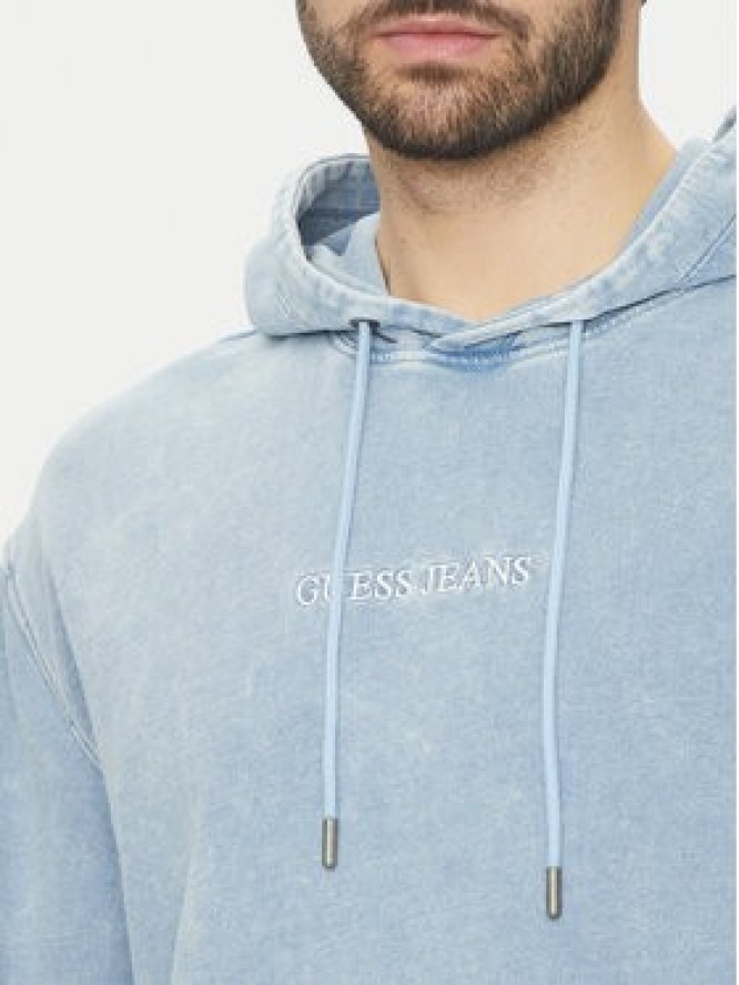 Guess Jeans Bluza M5GQ23 KCTJ1 Błękitny Regular Fit