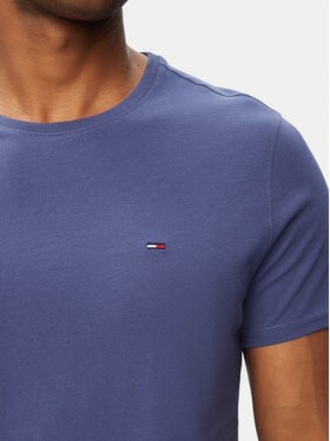 Tommy Jeans T-Shirt Jersey DM0DM04411 Niebieski Regular Fit