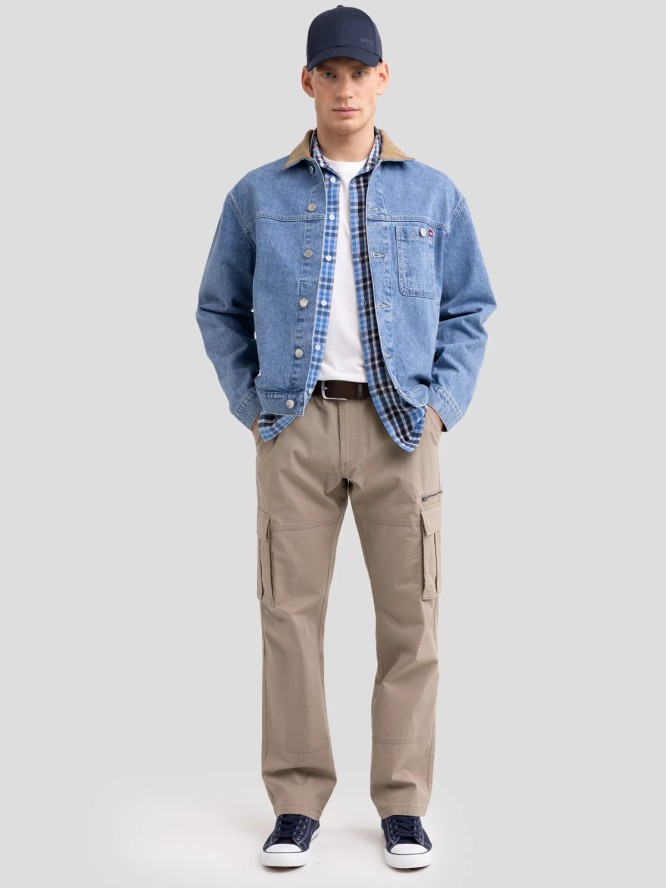 Spodnie męskie cargo beżowe Kelvin 801