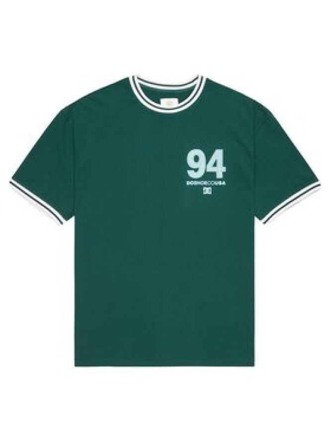 DC Shoes T-Shirt Skateball Jersey EDYKT03542 Zielony Regular Fit