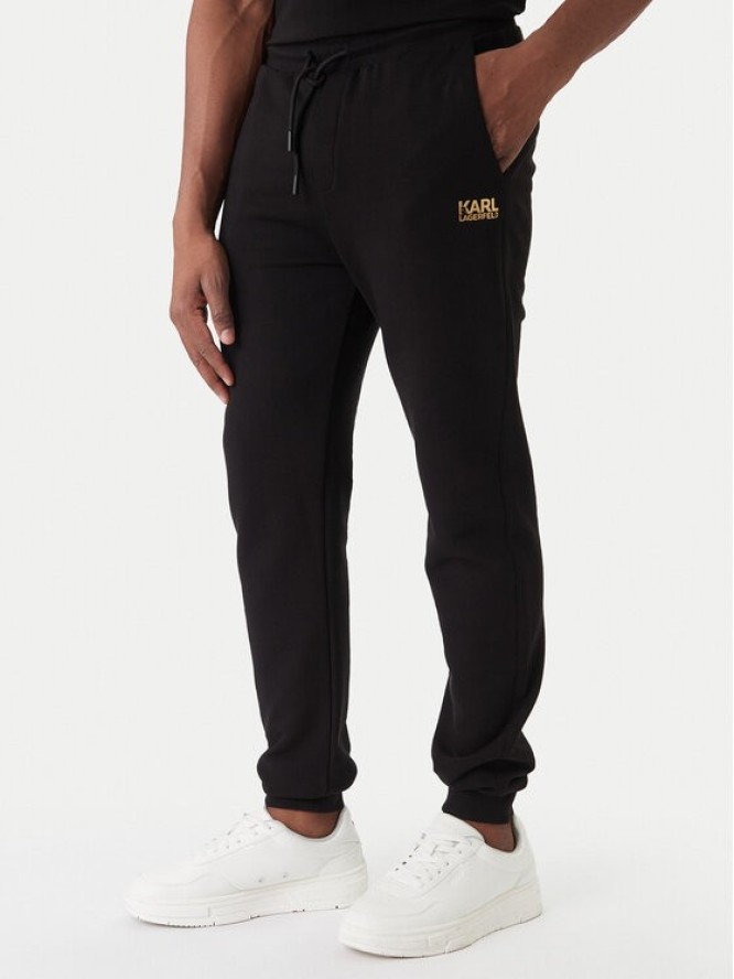 KARL LAGERFELD Spodnie dresowe 705782 561917 Czarny Regular Fit
