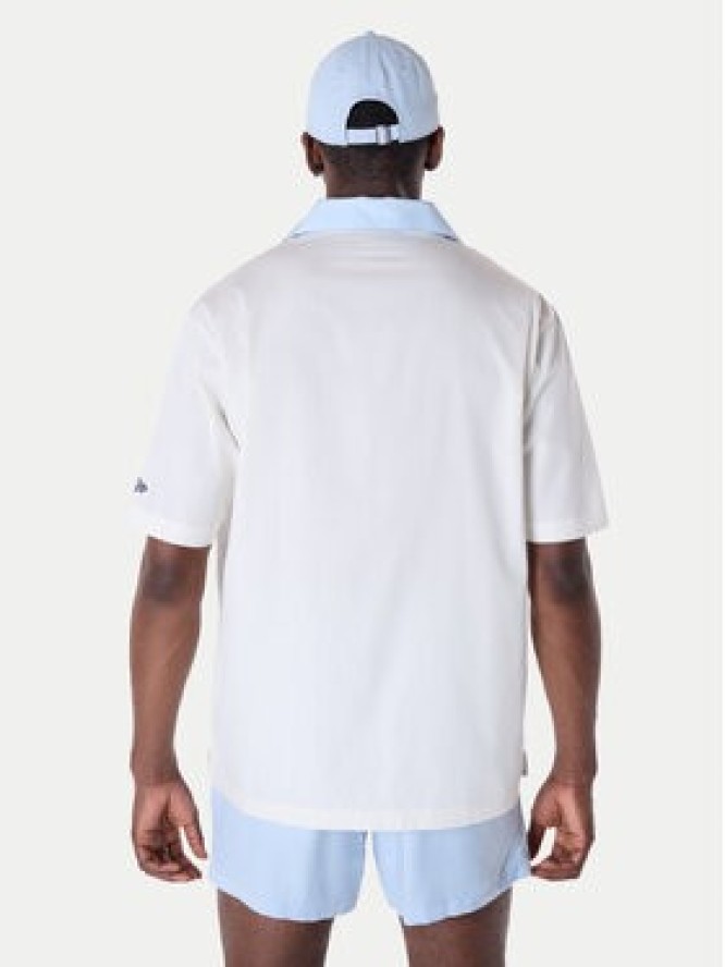 New Era Koszula LA Dodgers Stripe Revere 60596335 Biały Regular Fit