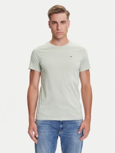 Tommy Jeans T-Shirt DM0DM04411 Zielony Slim Fit