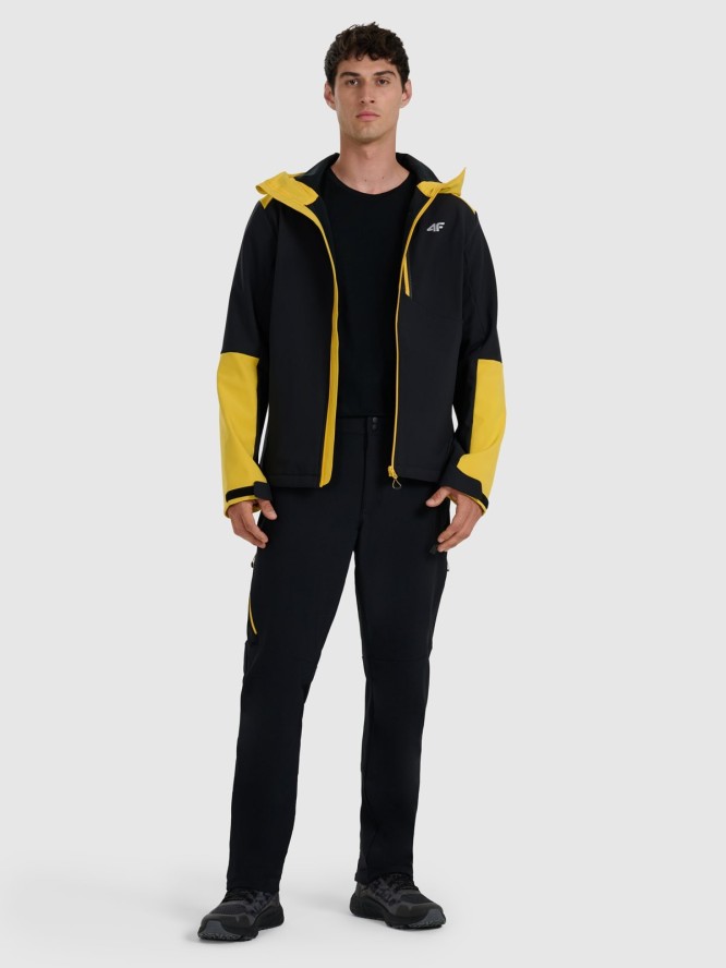 4F Kurtka softshell wiatroodporna membrana 8000 męska - żółta S