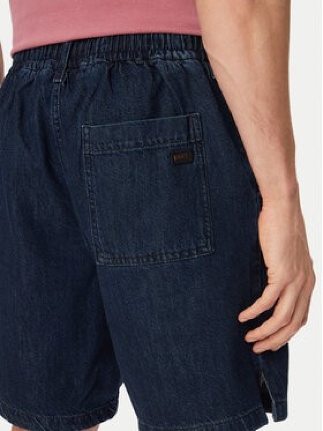 BOSS Szorty jeansowe Sandrew 50557454 Granatowy Relaxed Fit