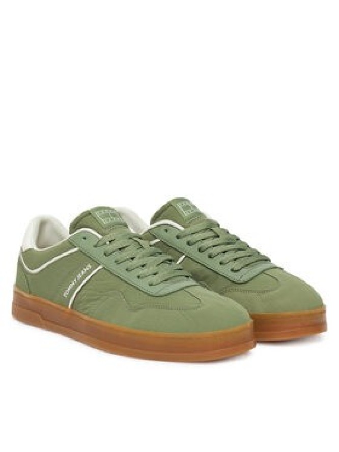 Tommy Jeans Sneakersy The Greenwich Mix Media EM0EM01586 Zielony