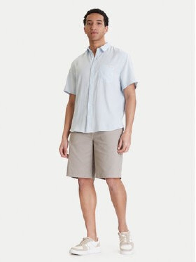 Calvin Klein Jeans Szorty materiałowe 90s LV04RD603G Beżowy Baggy Fit