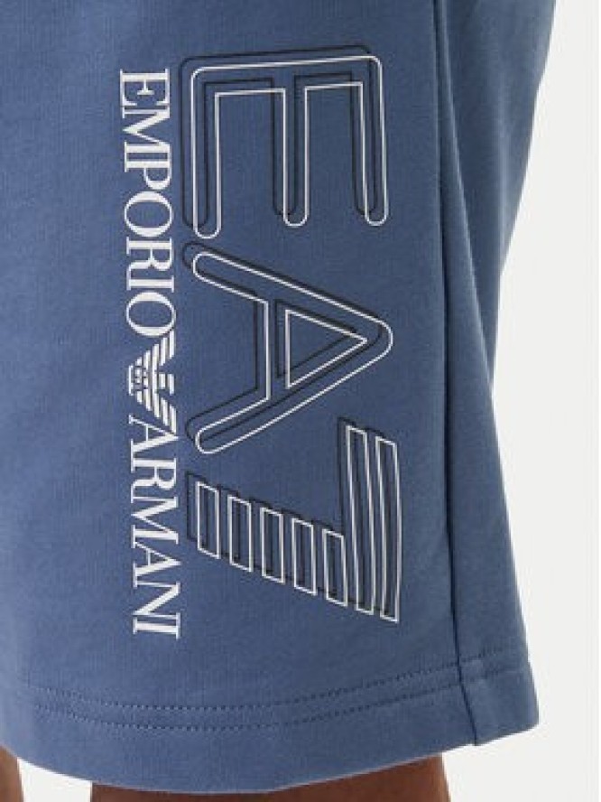 EA7 Emporio Armani Szorty sportowe 7M001315 AF13512 Niebieski Regular Fit