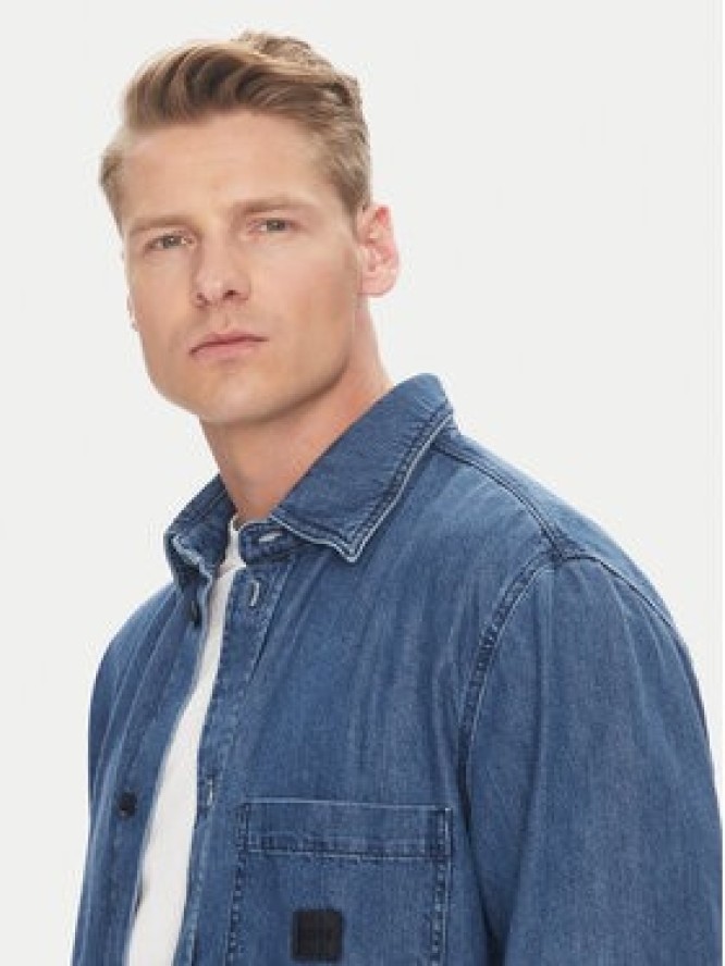 BOSS Koszula jeansowa Laredo 50544660 Granatowy Regular Fit