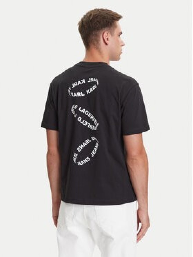 Karl Lagerfeld Jeans T-Shirt A3M17031 Czarny Regular Fit