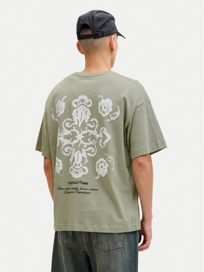 Jack & Jones T-Shirt Montauk Back 12290892 Zielony Regular Fit