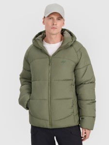 4F Kurtka puchowa z wypełnieniem syntetycznym męska - khaki S