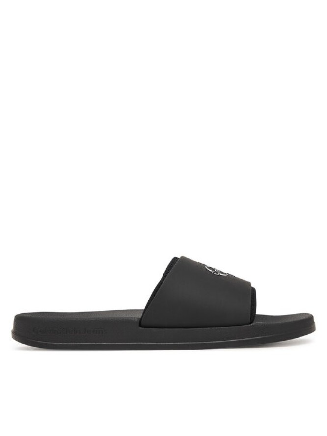 Calvin Klein Klapki Ess Slide Rubber Neoprene HM0HM02229 Czarny