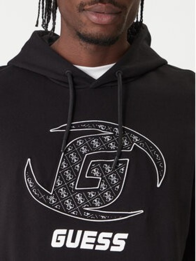 Guess Bluza Z6RQ05 K9YI1 Czarny Regular Fit