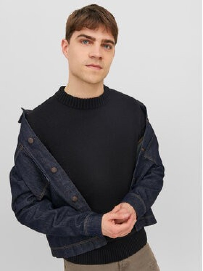 Jack & Jones Sweter 12236774 Czarny Regular Fit